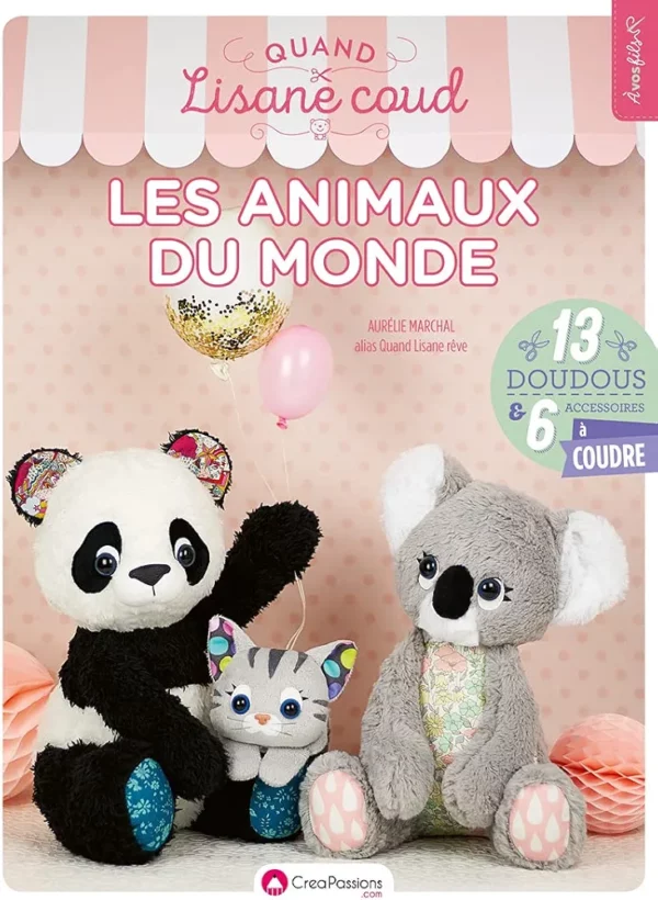 Livre "Quand Lisane coud les animaux du monde"