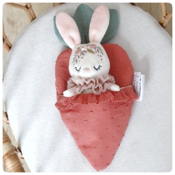 Mini lapin de Pâques écru | Couronne de fleurs * Édition limitée *